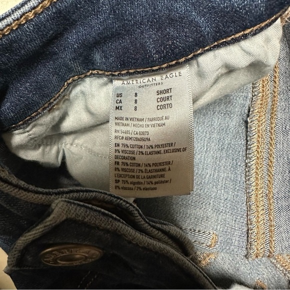 American Eagle Womens Next Level Stretch Hi Rise Jegging Size 8 SHORT - Picture 3 of 10